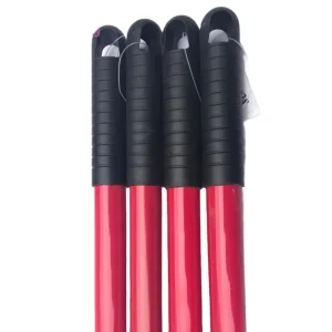 Telescopic Pole Broom or Mop Handle with 3/4 Sections Metal Material Household Cleaning Tool Telescopic Metal Handle