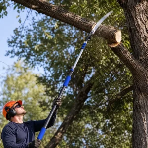 Telescopic Poles Carbon Fiber 2-in-1 Telescoping Tree Pruning Saw and Fruit Picker Pole Tool Extendable High Reach Branch Cutter