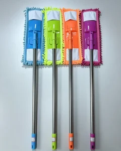 Telescopic Rectangle 100% Microfiber Eco-Friendly Dry-Wet Home Cleaning Mop with Folding Wringing