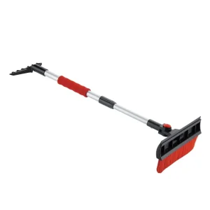Telescopic Snow Brush Long Handle with Ice Scraper Car Care Accessory for Winter Cleaning