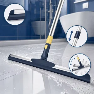 Telescopic Squeegee 35 50cm Multiple Sizes Replaceable Silicone Blade Stainless Steel Rod for Home Kitchen Balcony