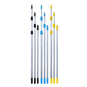 Telescoping Window Cleaning Extension Pole Sturdy Adjustable Aluminum Pole Extendable Window Squeegee Washer Handle