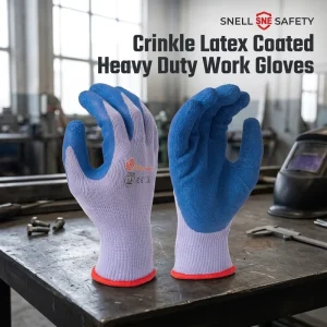 Textured Latex-Coated Polycotton Safety Gloves Breathable Industrial Work Gloves for Agriculture General Labor