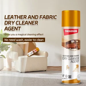 Theaoson Leather & Fabric Dry Cleaner No Water No Rinse Removes Stains Instantly