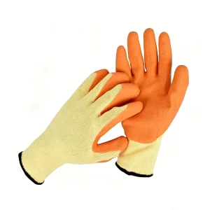 Thermal Brushed Warm-lined Insulated Latex Foam-coated Work Gloves for Men