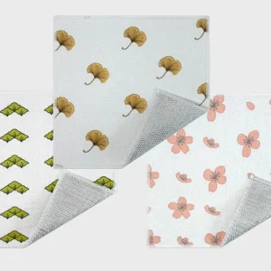 Thick Double Sided Kitchen Towel Scrubber Dish Cloth Reusable Absorbent Cleaning Rag for Cookware Table Countertop Wiping