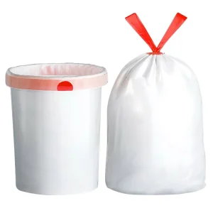Thick Heavy Drawstring Trash Bags Bathroom Trash Can Liners for Bedroom Home and Kitchen