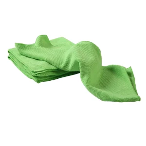 Thick Microfiber Pearl Cloth Green AZO Free Rags for Car Washing, Drying and Household Cleaning