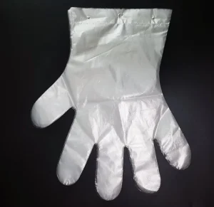 Thick Soft Waterproof Hanging Hole Design PE Gloves Tangle Free & Organized for Busy Restaurant Cleaning Kitchens