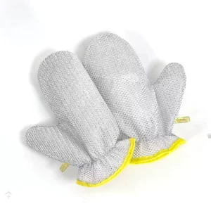 Thick Waterproof Wire Dishwashing Gloves Non-Scratch Household Cleaning Gloves