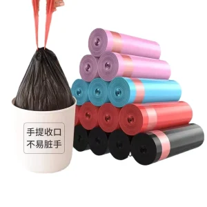 Thickened Drawstring Garbage Bags for Household Kitchen Office and Dormitory Use