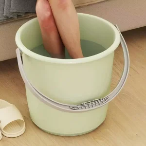 Thickened Eco Friendly PP Plastic Multi Purpose Durable Water Storage Bucket Lid >12L Capacity European Style Home Dormitory