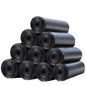 Thickened Garbage Bag Flat Mouth Lifting Bag Black Disposable Plastic Bag