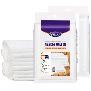 Thickened Gourd Dishcloth 10 Piece Set in Color Bag Non Oily Absorbent Kitchen Cleaning Towel for Dishwashing