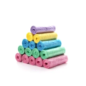 Thickened HDPE Disposable Drawstring Trash Bags, 3-6L Capacity, for Kitchen and Bathroom Waste Bins