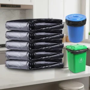 Thickened HDPE Leak-Proof Trash Bags for Home and Commercial Use