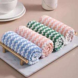 Thickened Household Duster Cleaning Cloth Soft Absorbent Water Kitchen Rag Dish Wiping Cleaning Cloth