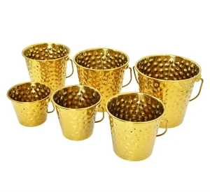 Thickened Ice Bucket Multipurpose Snack Champagne Bucket with Handle Ideal for Party Home and Commercial Use