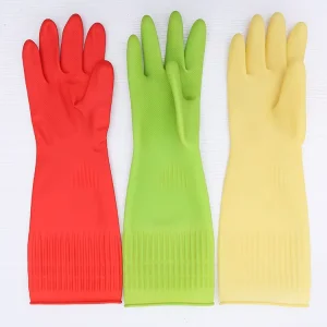 Thickened Latex Rubber Waterproof Cleaning Gloves for Housework and Industrial Use