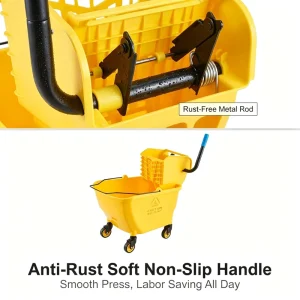 Thickened Mop Bucket Restaurant Floor Mopping and Water Squeezing Device Dehydration Bucket