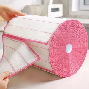 Thickened Polyester Dishcloth Scouring Pad Dry-and-Wet Cleaning Towel for Kitchen Reusable Dishwashing