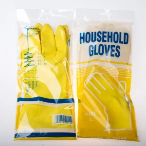 Thin Dipped Long Rubber Latex Work Gloves for Household Cleaning