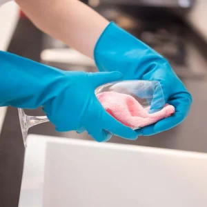 Thin Latex and Nitrile Household Kitchen Cleaning Gloves, 30 cm