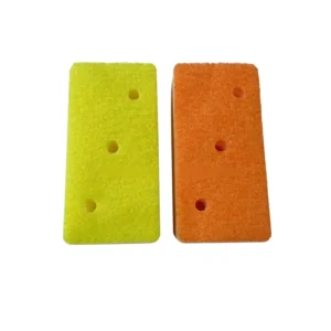 Three-Color Porous Honeycomb Dishwashing Sponge Scouring Pad