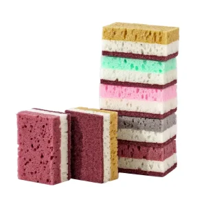 Three-Layer High-Foam Porous Dishwashing Sponge
