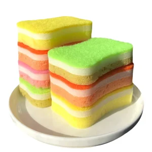 Three-Layer Seaweed Dishwashing Sponge Scrub
