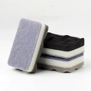 Three-Layer Wave Dishwashing Sponge High-Density Sponge