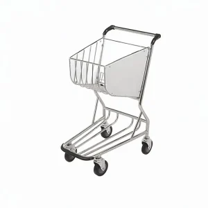 Three Wheel Platform Stainless Steel Hotel Airport Luggage Trolley Baggage Cart OEM Tools Factory Price