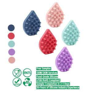 Thx Eco Friendly Handmade Durable Silicone Bath Cleaning Brush for Bathtub and Shower