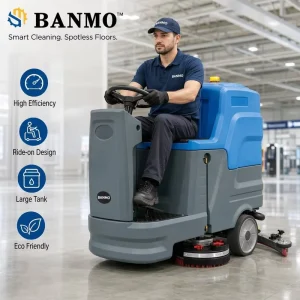 Tile Marble Wood Ride-On Floor Scrubber Large Water Tank for Hard Floor Cleaning Commercial Industrial Home Use