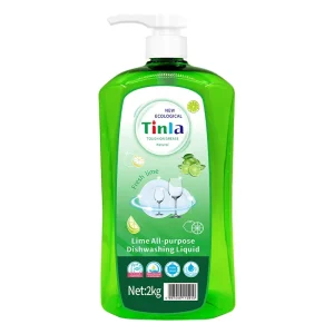 Tinla Dishwashing Detergent Food grade Lemon & Ginger De oiling Antibacterial Economical Family size Powerful Greases Removal