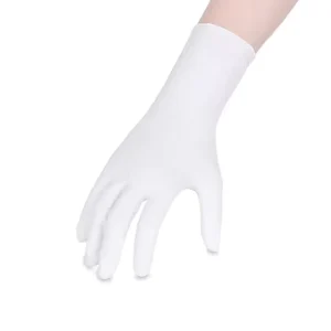 Titanfine Powder Free Disposable Nitrile Examination Gloves Medical Civil Use Elastic Comfortable White Textured Surface