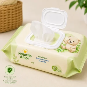 Toallitas Para Bebé 99% Pure Water Wet Wipes Custom Logo Supplier