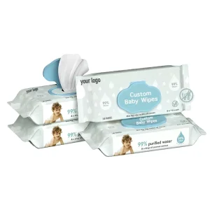 Toddler Cleansing Wipe Gentle Safe Infant Wet Tissues Hypoallergenic Soft Disposable Skin Care Baby Wipes for Daily Cleaning