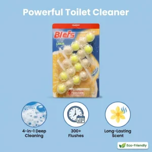 Toilet Bowl Cleaner Hanging Deodorant Balls Multi-Effect Solid Block Long-Lasting Fragrance 300+ Flushes Eco-Friendly