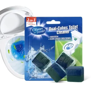 Toilet Bowl Cleaner Pods Blue Bubble Square Tablets