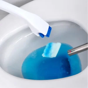 Toilet Bowl Cleaning Brush with 12 PCS Disposable Refills Scrubber Wand Holder Set