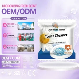 Toilet Cleaner Tablets Household Deodorizing Lemon Scent Toilet Blocks ODM