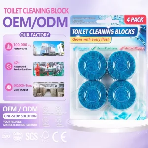 Toilet Cleaner Tablets OEM Eco-Friendly Automatic In-tank Toilet Bowl Cleaner Lemon Scent