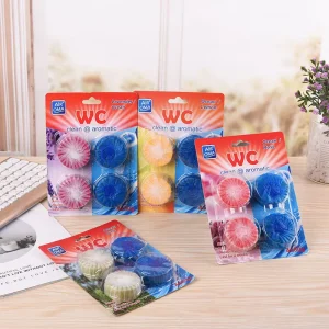 Toilet Cleaner’s New Toilet Flush Scented Deodorant Blue Bubble Contains 4 Pieces of Odorless Toilet Cleaner