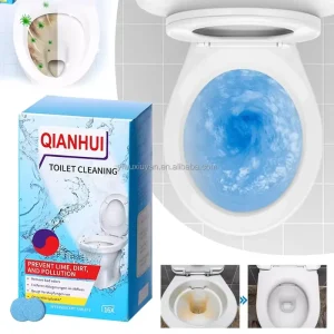 Toilet Cleaning Effervescent Tablets for Descaling, Urine Stain Removal, Anti-Yellowing and Deodorizing