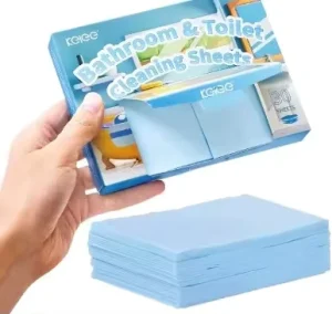Toilet Cleaning Sheet Quick Dissolve Portable Descaling Eco-friendly Bathroom Toilet Detergent Paper Sheet Toilet Cleaner