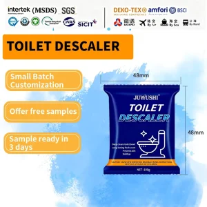 Toilet Descaling Powder Effervescent Formula Urine Scale and Limescale Remover for Ceramic Bowl 100g