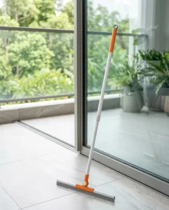Toilet Floor Window Squeegee Telescopic Iron Handle Eco Friendly MOQ 500 Sets Factory Direct