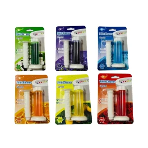 Toilet Gel Stamp 6 Kinds of Scent Toilet Bowl Cleaner Gel Long Lasting Flowers Shaped Bathroom Freshener Keeps Fresh Fragrant