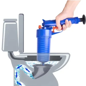 Toilet Plunger Set with Drain Clog Remover Tool, Drain Snake, Tub Cleaner and Air Drain Blaster Gun